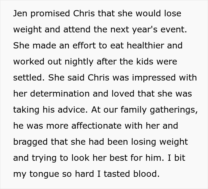 Husband demands wife to lose weight for boss's formal event, she viciously complies