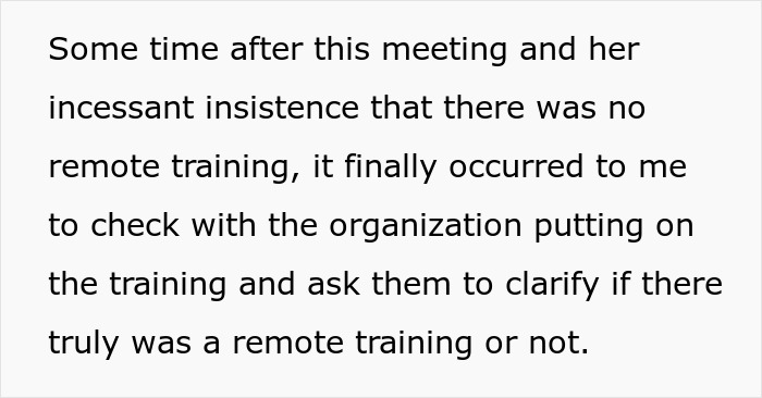 Boss Wanted Employees To Attend Training In Person Despite Quarantine, Employee Exposes Her Lies By Contacting The Training Organizers