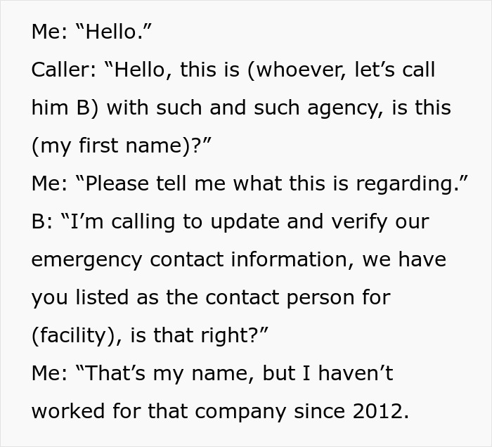 Person Frustrated After They Get Work Call 8 Years After Quitting And The Caller Won’t Stop Asking For Help Person Frustrated After They Get Work Call 8 Years After Quitting And The Caller Won’t Stop Asking For Help