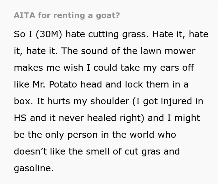 Man Pays His Mate 20 Bucks To Bring His Goat Over So It Can Take Care Of His Overgrown Lawn, Upsets Wife Man Pays His Mate 20 Bucks To Bring His Goat Over So It Can Take Care Of His Overgrown Lawn, Upsets Wife