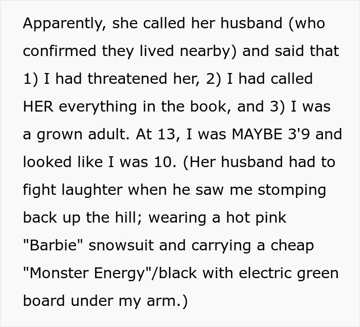 “Sure! Call The Land Owner!”: ‘Karen’ Wants To Get Rid Of 13 Y.O. From Snowboarding Slope, Appeals To The Owners And Gets Banned Herself “Sure! Call The Land Owner!”: ‘Karen’ Wants To Get Rid Of 13 Y.O. From Snowboarding Slope, Appeals To The Owners And Gets Banned Herself