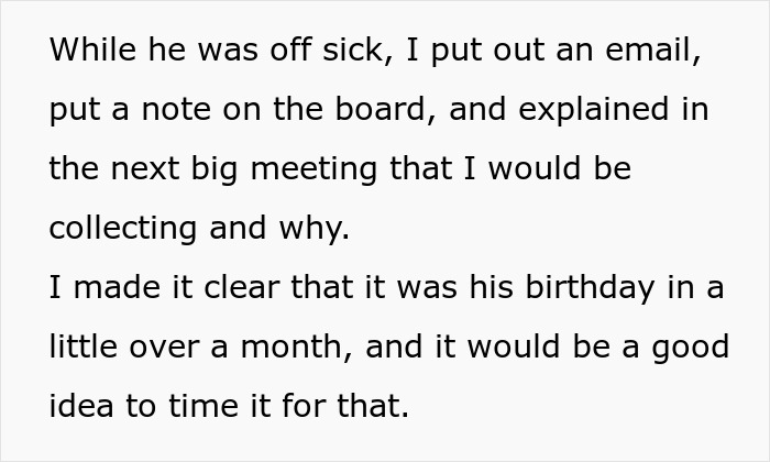 Karen Refuses To Contribute To A Gift For Sick Manager, Throws A Fit When She Doesn't Get Credit For It Karen Refuses To Contribute To A Gift For Sick Manager, Throws A Fit When She Doesn't Get Credit For It
