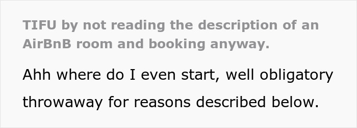 Man Doesn’t Read His Cheap AirBnB’s Description, Setting Off Wild Chain Of Events That Gets His Girlfriend Soaked In Pee Man Doesn’t Read His Cheap AirBnB’s Description, Setting Off Wild Chain Of Events That Gets His Girlfriend Soaked In Pee