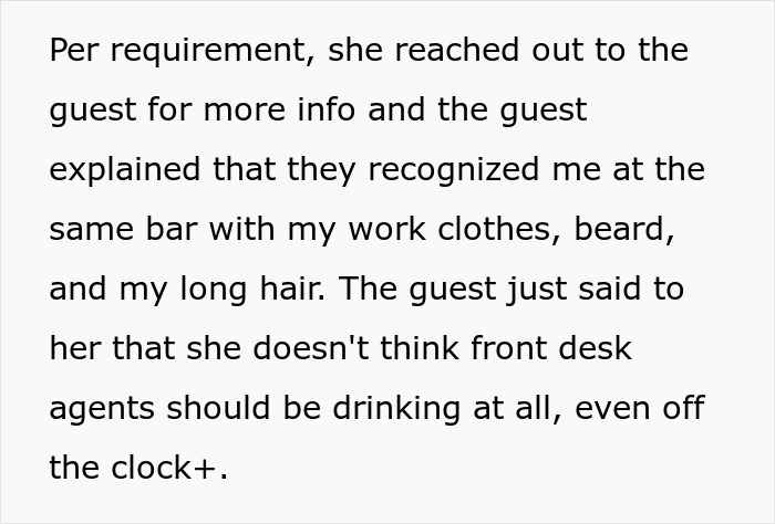 Hotel Guest Livid Seeing Front Desk Employee Drinking In A Bar After Work, Files A Complaint Yet Ends Up Being Put On A 'Do Not Reserve' List