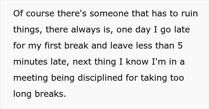 Management Criticizes Worker For Taking “Longer Breaks” Although He Works Through His Usual Ones, Is Surprised When Equipment Starts Breaking Management Criticizes Worker For Taking “Longer Breaks” Although He Works Through His Usual Ones, Is Surprised When Equipment Starts Breaking