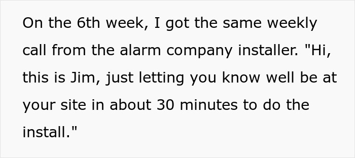 someone who viciously obeys an alarm company