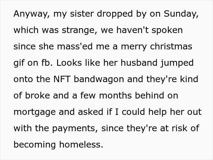 Woman Goes Off On Sister, Calls Her A “Crazy Cat Lady That's Going To End Up Alone” For Refusing To Help Her Out Financially Woman Goes Off On Sister, Calls Her A “Crazy Cat Lady That's Going To End Up Alone” For Refusing To Help Her Out Financially