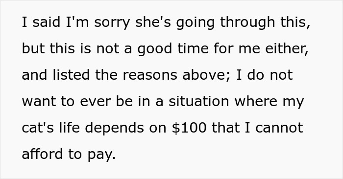 Woman Goes Off On Sister, Calls Her A “Crazy Cat Lady That's Going To End Up Alone” For Refusing To Help Her Out Financially Woman Goes Off On Sister, Calls Her A “Crazy Cat Lady That's Going To End Up Alone” For Refusing To Help Her Out Financially