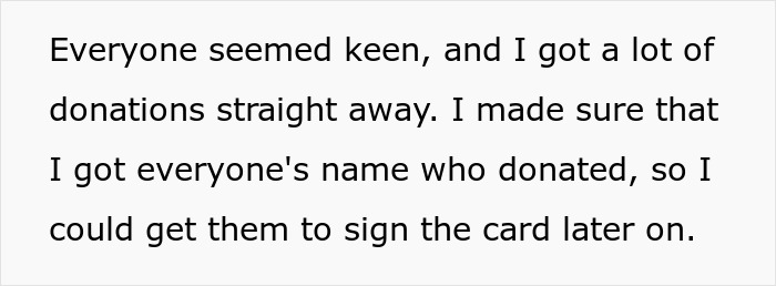Karen Refuses To Contribute To A Gift For Sick Manager, Throws A Fit When She Doesn't Get Credit For It Karen Refuses To Contribute To A Gift For Sick Manager, Throws A Fit When She Doesn't Get Credit For It