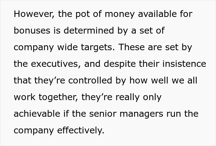 "Thanks For The 2 Years' Free Work": Greedy Execs Take A Project That No One Pays For, Take Away The Bonuses From The Team "Thanks For The 2 Years' Free Work": Greedy Execs Take A Project That No One Pays For, Take Away The Bonuses From The Team