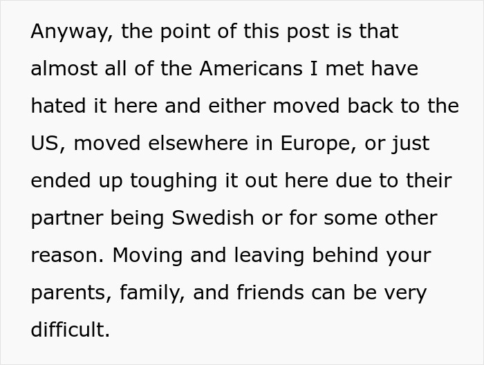 'The weather is gloomy': American expat in Sweden details why so many people from America regret moving there