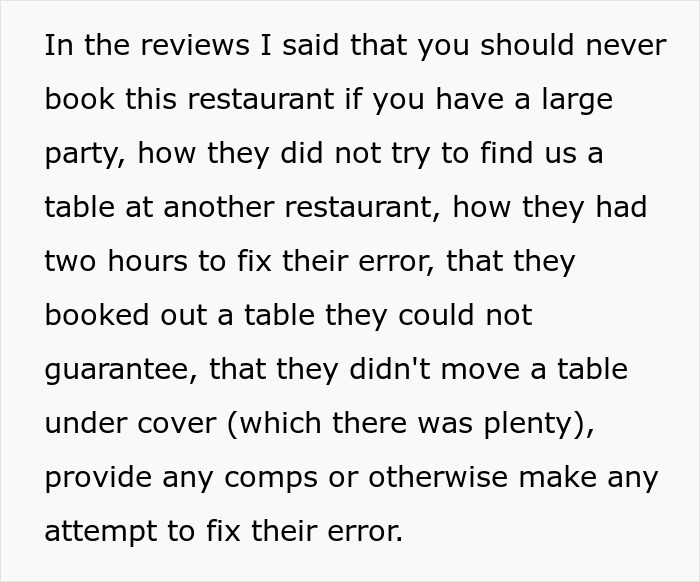 Restaurant Refuses To Honor This Woman's Reservation Made Months In Advance, So She Completes A Total Masterplan Of Petty Revenge Restaurant Refuses To Honor This Woman's Reservation Made Months In Advance, So She Completes A Total Masterplan Of Petty Revenge