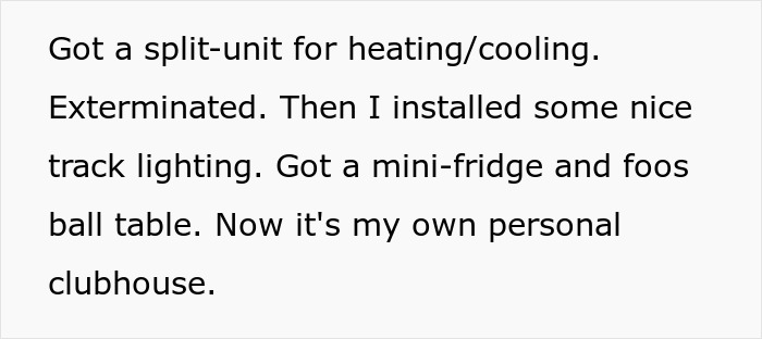 Mom Takes The Whole 2nd Floor For Her And Her 3 Kids, Leaves Sister With Horrible Basement, Drama Ensues When She Fixes It Up And Makes It Really Nice Mom Takes The Whole 2nd Floor For Her And Her 3 Kids, Leaves Sister With Horrible Basement, Drama Ensues When She Fixes It Up And Makes It Really Nice