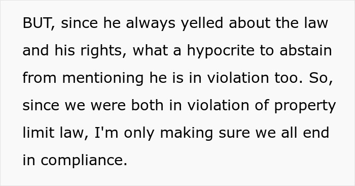 Guy Plots The Ultimate Retaliation Against His Neighbor Who Sued Him Over A Fence That Went 1.5 Inches Beyond The Property Line Guy Plots The Ultimate Retaliation Against His Neighbor Who Sued Him Over A Fence That Went 1.5 Inches Beyond The Property Line
