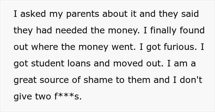Family Are Furious With Daughter After She Sues Them For Stealing Her College Fund So Their Son Could Have A Grand Wedding Family Are Furious With Daughter After She Sues Them For Stealing Her College Fund So Their Son Could Have A Grand Wedding