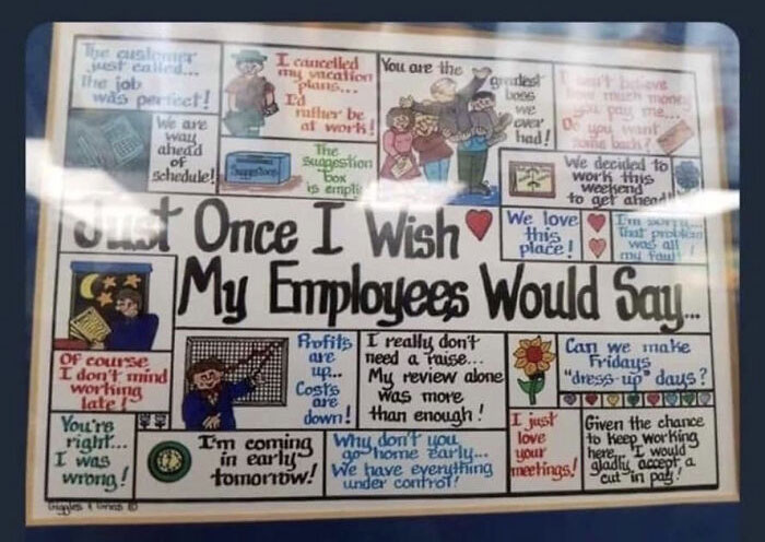 A Greedy Boss Makes The Worst Sign