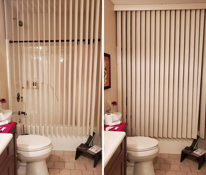 Vertical Blinds Are The Latest Bath Fixture