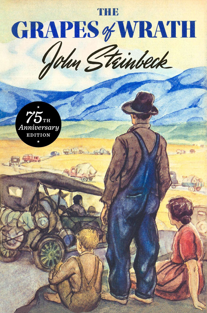 Cover for "The Grapes Of Wrath" book