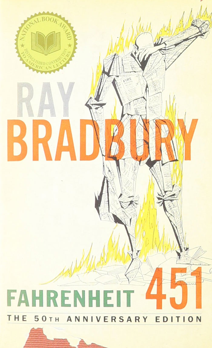 Cover for "Fahrenheit 451" book