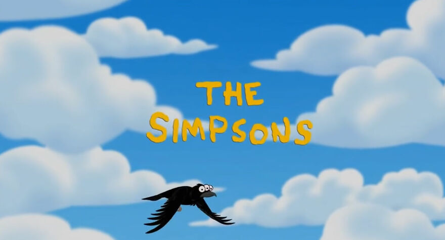 Intro of "The Simpsons" animated tv show