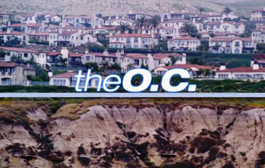 Intro scene of "The O.C." tv show