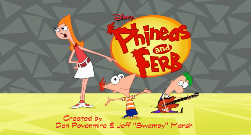 Intro scene from "Phineas & Ferb" tv show