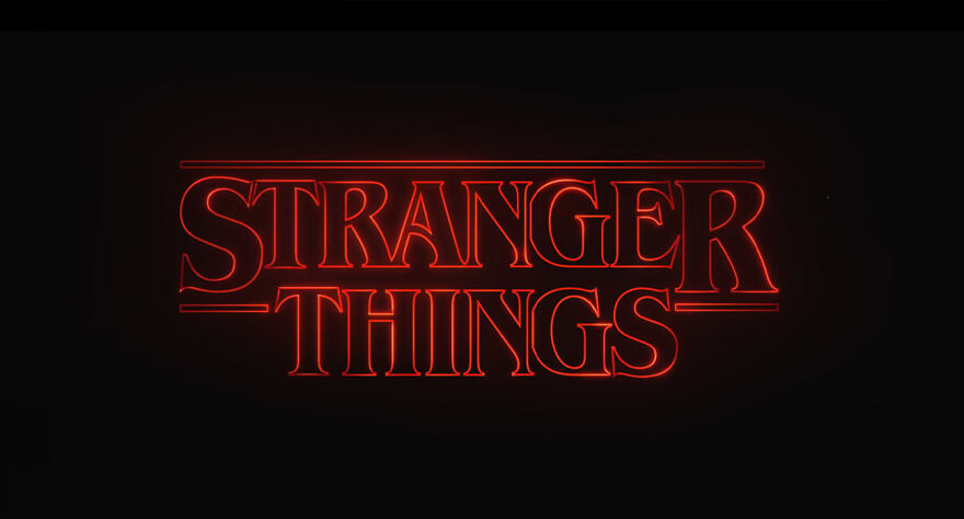 Intro scene from "Stranger Things" tv show