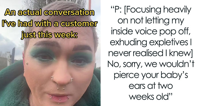 Parent Wants To Get Their 2-Week-Old’s Ears Pierced But This Body Piercer Refuses