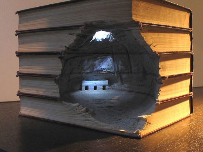 Carved Book Landscapes By Guy Laramee