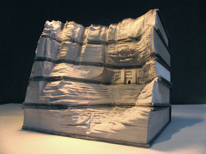 Carved Book Landscapes By Guy Laramee