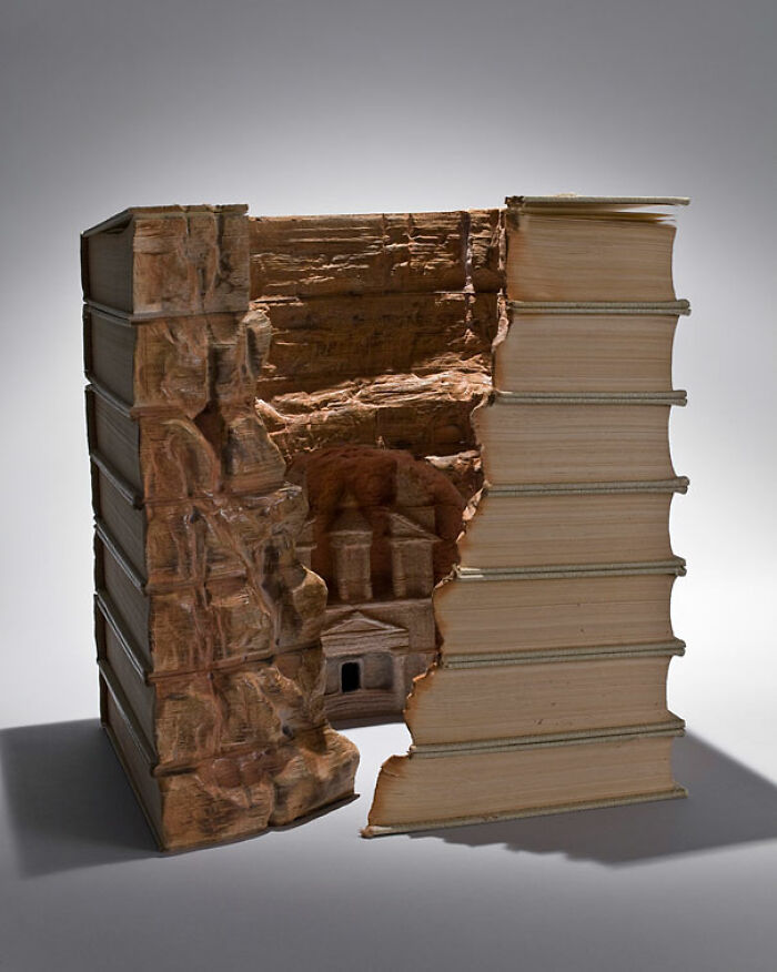 Carved Book Landscapes By Guy Laramee