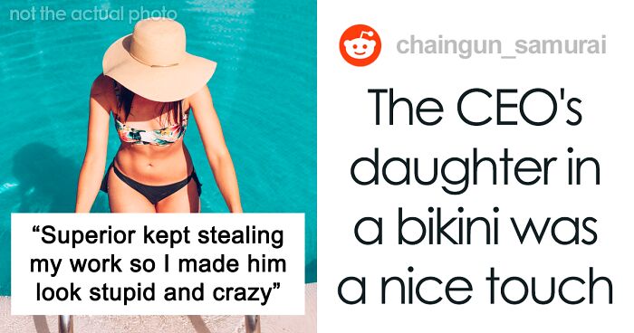 Boss Presents Employee’s PowerPoints As His Own, So They Put A Revealing Photo Of The CEO’s Daughter In One Of Them