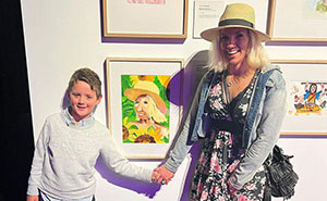 This 8-Year-Old Boy Has Surprised His Aunt By Painting A Portrait Of Her And Entering It Into An Art Competition