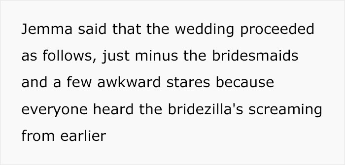 Bridezilla Has An Awkward Wedding With No Bridesmaids After They All Leave Over Her Mistreatment Of A Woman With Glasses Bridezilla Has An Awkward Wedding With No Bridesmaids After They All Leave Over Her Mistreatment Of A Woman With Glasses