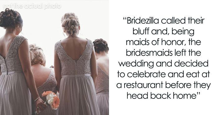 Bridezilla Has An Awkward Wedding With No Bridesmaids After They All Leave Over Her Mistreatment Of A Woman With Glasses