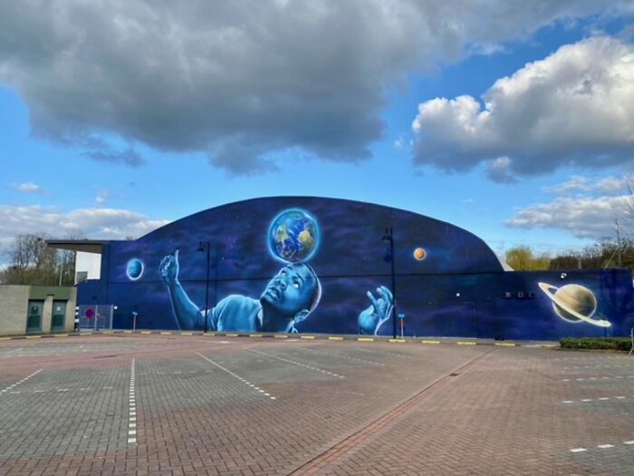 This Mural In Kortenberg Belgium By Artoon. It Is The Sport Complex Where I Live