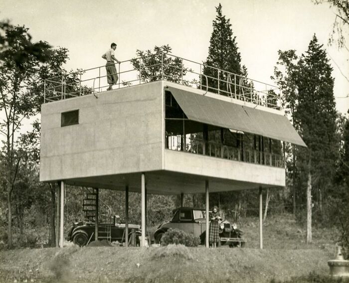 Albert Frey's Canvas Weekend House, Long Island, 1934