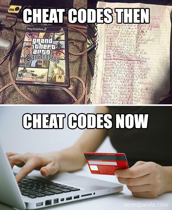 Cheat Codes Now And Then