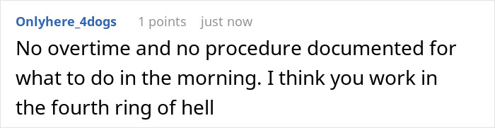 "And Then, At Exactly 7AM, He Quietly Went Home": Lab Employee Maliciously Complies With The Shift Manager As She Orders Him To Keep Working After Hours