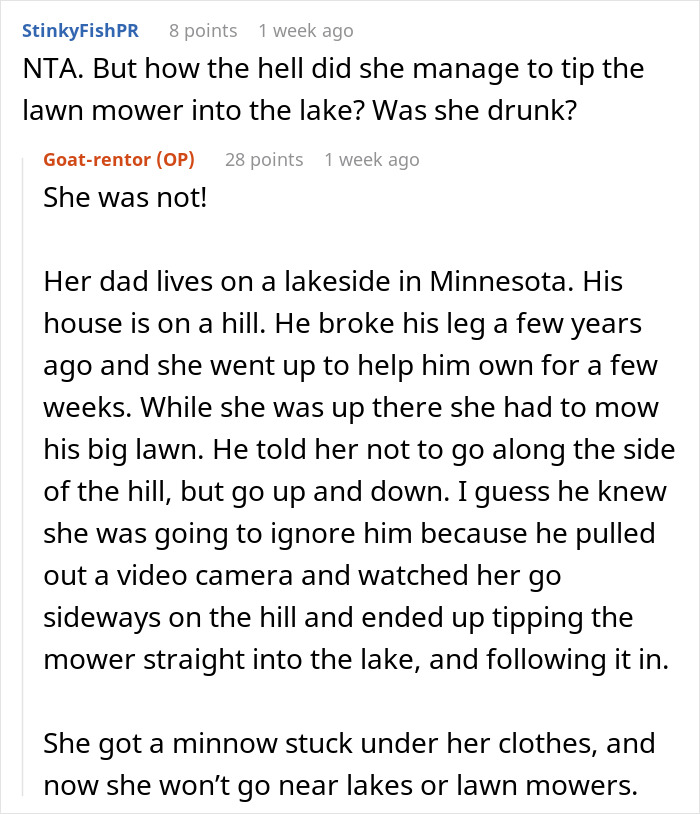 Man Pays His Mate 20 Bucks To Bring His Goat Over So It Can Take Care Of His Overgrown Lawn, Upsets Wife Man Pays His Mate 20 Bucks To Bring His Goat Over So It Can Take Care Of His Overgrown Lawn, Upsets Wife