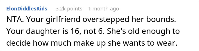 Man Asks Internet To Tell Him If He Is A Jerk For Telling Girlfriend Not To Regulate How His Daughter Looks Man Asks Internet To Tell Him If He Is A Jerk For Telling Girlfriend Not To Regulate How His Daughter Looks