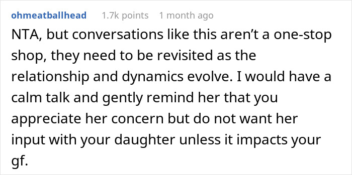 Man Asks Internet To Tell Him If He Is A Jerk For Telling Girlfriend Not To Regulate How His Daughter Looks Man Asks Internet To Tell Him If He Is A Jerk For Telling Girlfriend Not To Regulate How His Daughter Looks