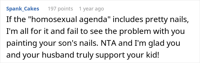 “There Is Zero Harm In Letting Him Express Himself”: Mom Stops Talking To Her Parents After What They Said About Her Son’s Nail Polish “There Is Zero Harm In Letting Him Express Himself”: Mom Stops Talking To Her Parents After What They Said About Her Son’s Nail Polish