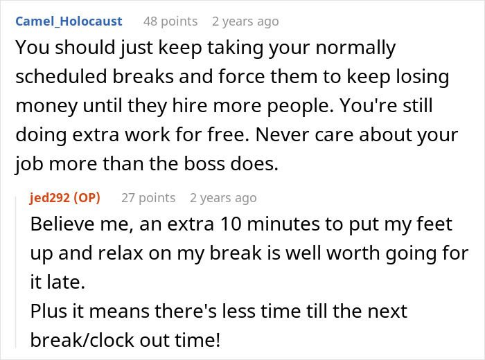 Management Criticizes Worker For Taking “Longer Breaks” Although He Works Through His Usual Ones, Is Surprised When Equipment Starts Breaking Management Criticizes Worker For Taking “Longer Breaks” Although He Works Through His Usual Ones, Is Surprised When Equipment Starts Breaking