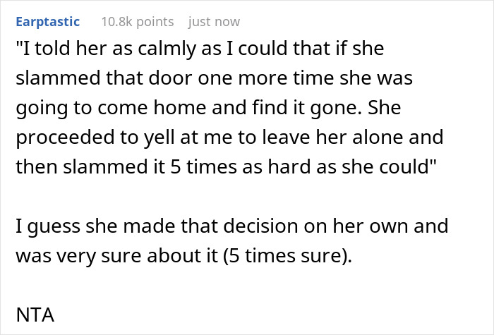 14-Year-Old Won’t Stop Slamming Her Bedroom Door And Parents Replace It With A Curtain, But She’s Not Having It