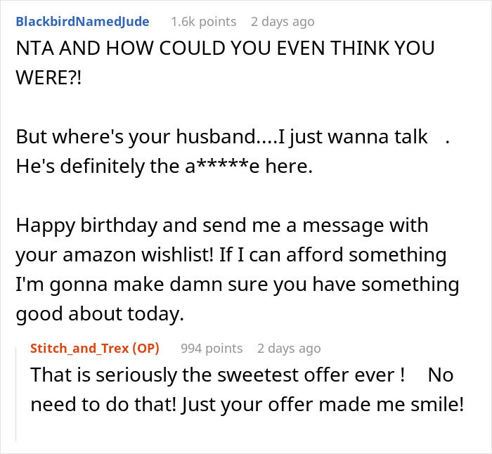 “Am I A Jerk For Telling My Husband He Ruined My Birthday… Again?” “Am I A Jerk For Telling My Husband He Ruined My Birthday… Again?”