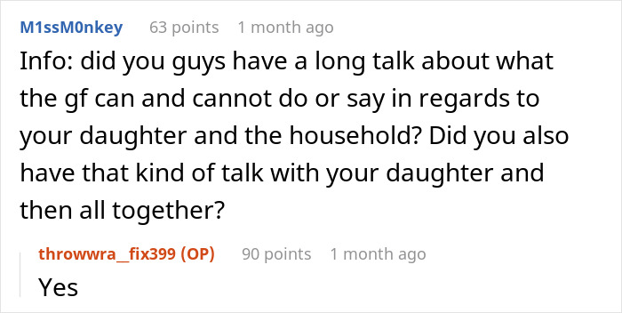 Man Asks Internet To Tell Him If He Is A Jerk For Telling Girlfriend Not To Regulate How His Daughter Looks Man Asks Internet To Tell Him If He Is A Jerk For Telling Girlfriend Not To Regulate How His Daughter Looks