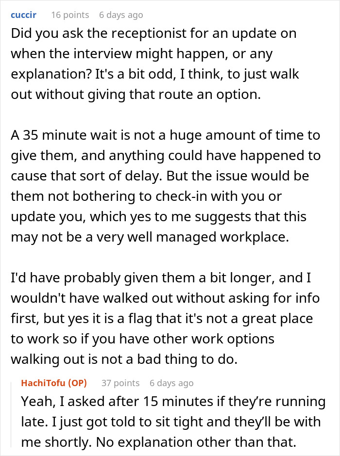 Jobseeker Is Disappointed That Their Interview Is 35 Minutes Late, Realizes The Recruiter Walked Past Him Several Times