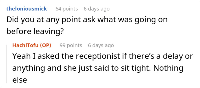 Jobseeker Is Disappointed That Their Interview Is 35 Minutes Late, Realizes The Recruiter Walked Past Him Several Times Jobseeker Is Disappointed That Their Interview Is 35 Minutes Late, Realizes The Recruiter Walked Past Him Several Times