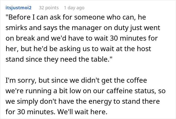 "I've Never Seen A Human Turn Red So Quickly": Server Wants To Charge Customers For Coffee They Didn't Have, So They Maliciously Comply